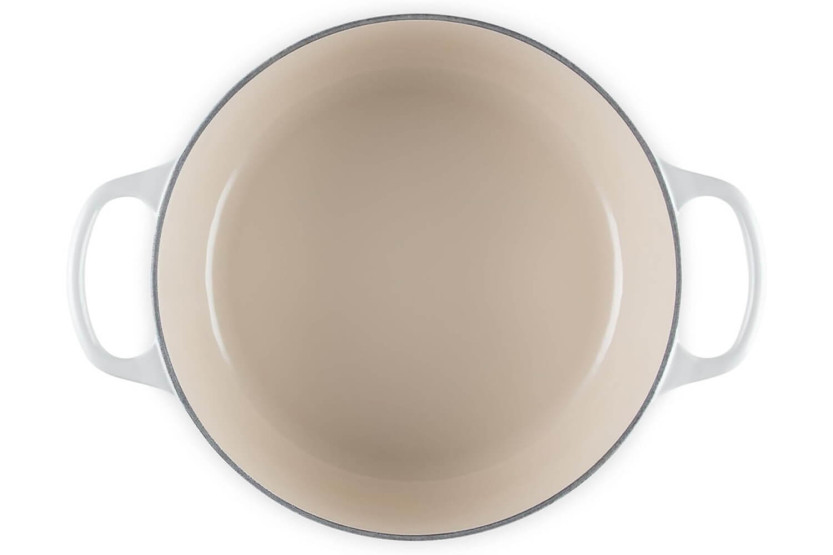 Le Creuset Signature geëmailleerde gietijzeren braadpan 24cm Meringue