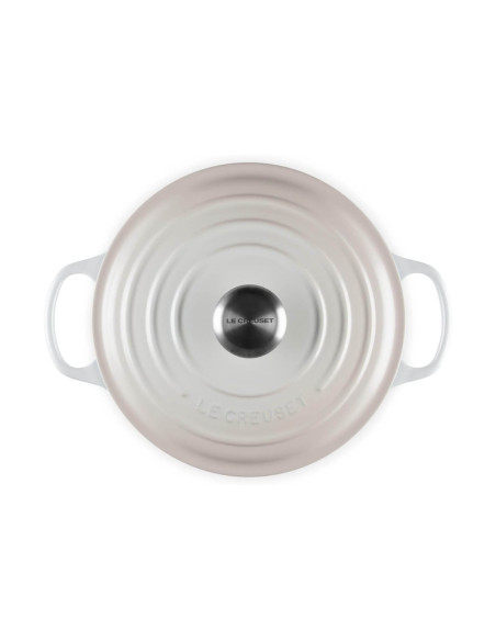 Le Creuset Signature geëmailleerde gietijzeren braadpan 24cm Meringue