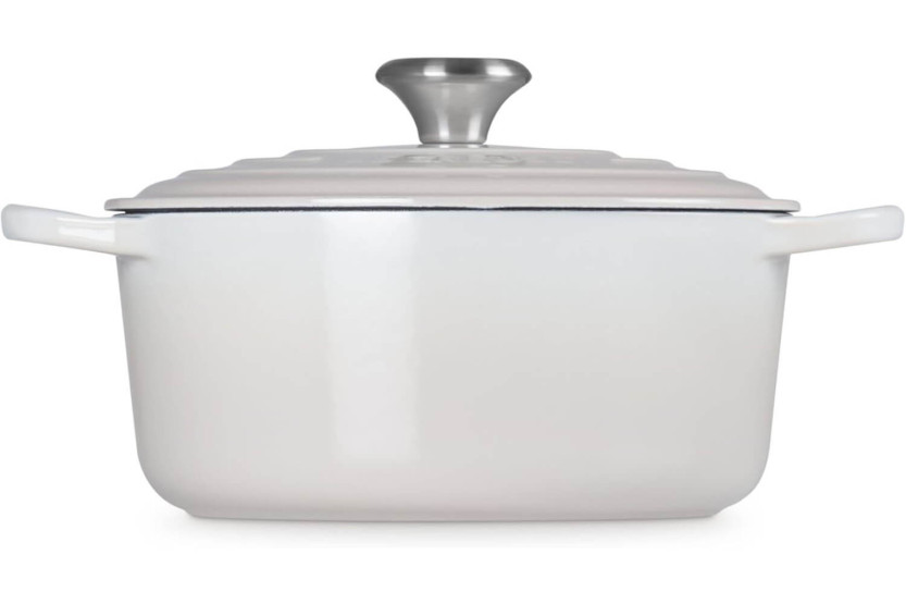 Caçarola de ferro fundido esmaltado Le Creuset Signature 24cm Merengue