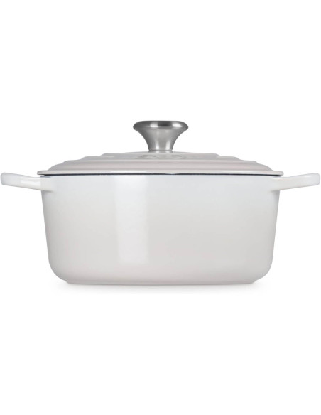 Caçarola de ferro fundido esmaltado Le Creuset Signature 24cm Merengue