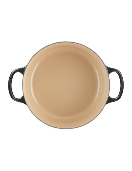 Le Creuset Signature rund emaljeret støbejernsgryde 28 cm mat sort