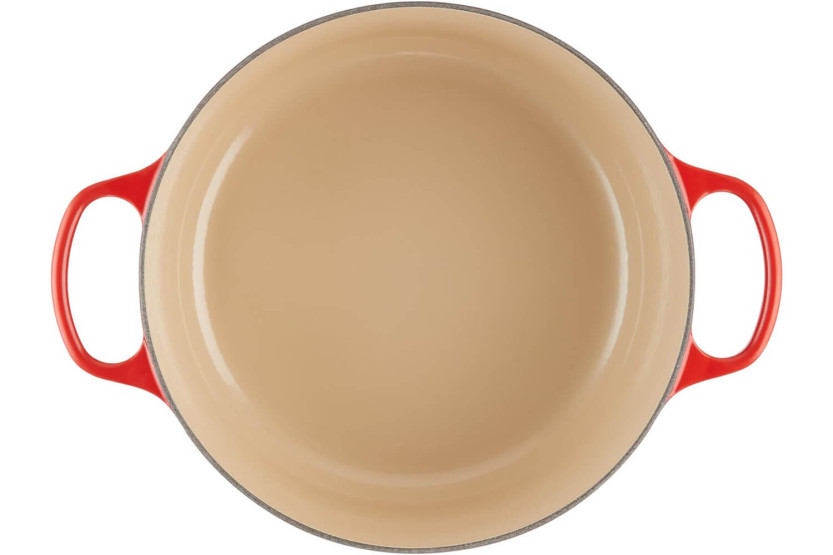 Caçarola redonda em ferro fundido esmaltado Le Creuset Signature 28cm Cerise