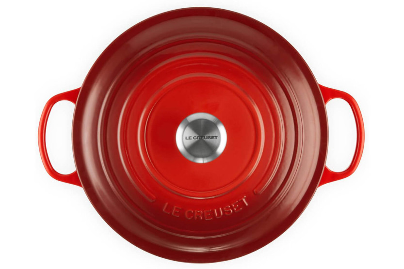 Le Creuset Signature rund emaljeret støbejernsgryde 28 cm Cerise