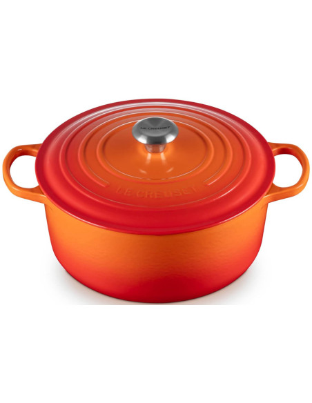 Caçarola redonda em ferro fundido esmaltado Le Creuset Signature 28cm Volcanique