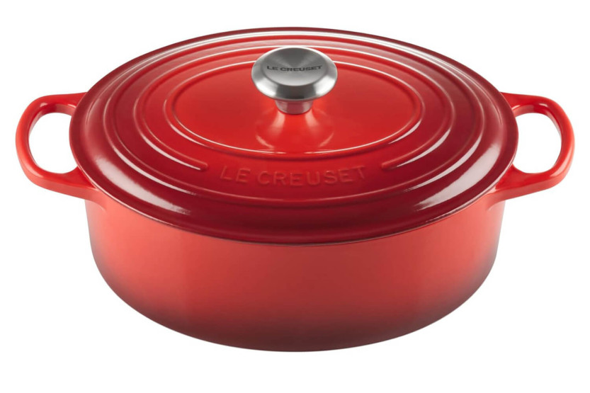 Casseruola ovale in ghisa smaltata Le Creuset Signature 29 cm ciliegia
