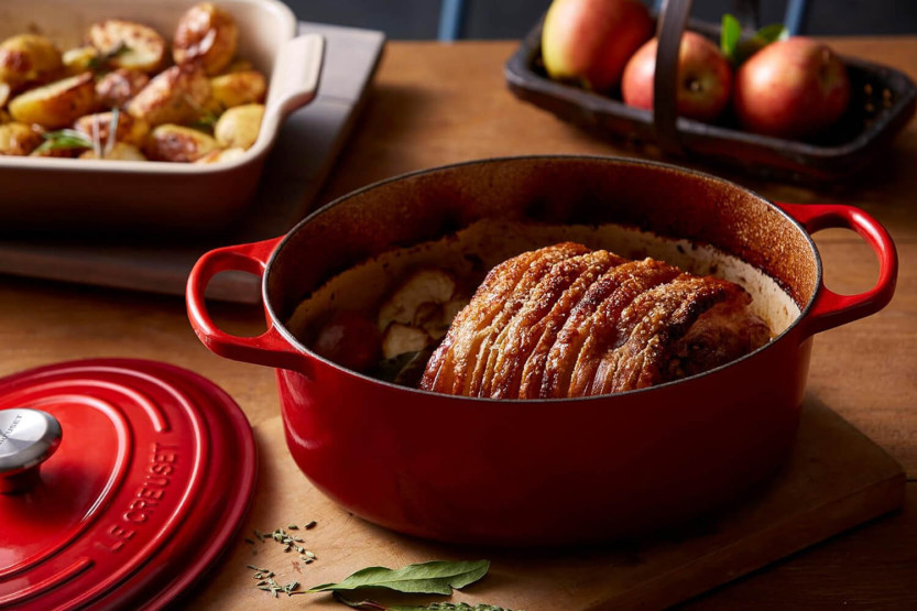 Le Creuset Signature geëmailleerde gietijzeren ovale braadpan 29cm kersen