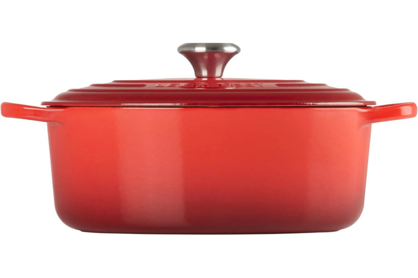 Casseruola ovale in ghisa smaltata Le Creuset Signature 29 cm ciliegia