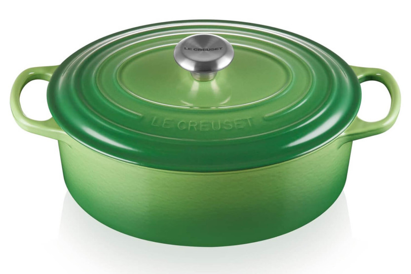 Le Creuset Signature emaljert støpejernsgryte oval 29cm Bamboo