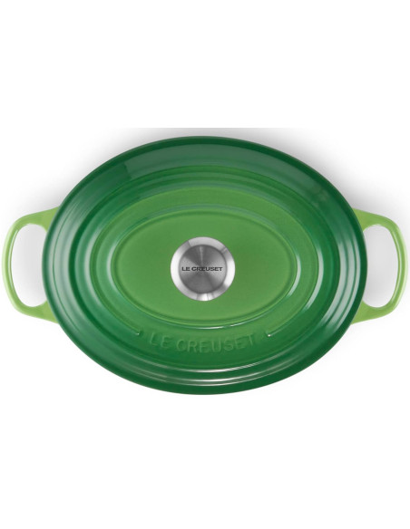 Le Creuset Signature oval emaljert støpejernsgryte 29 cm Bamboo