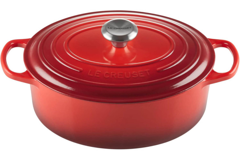 Le Creuset Signature emaloitu valurautainen soikea kattila 33cm Cerise