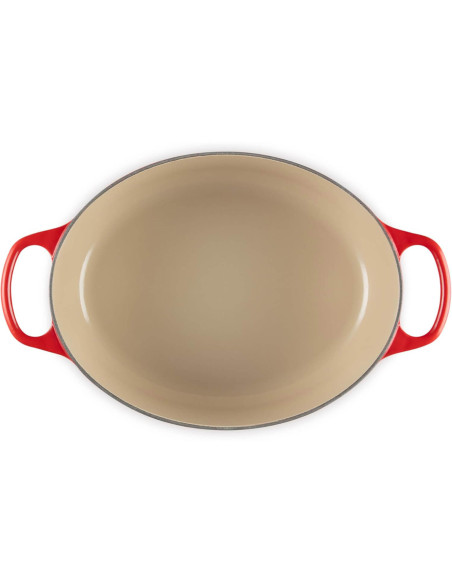 Casseruola ovale in ghisa smaltata Le Creuset Signature 33 cm Cerise