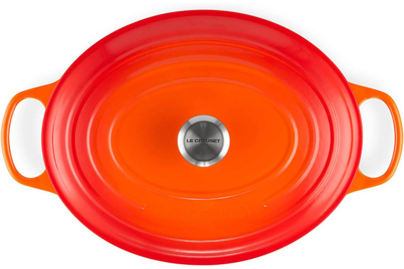 Le Creuset Signature emaloitu valurautainen soikea kattila 33cm Volcanique