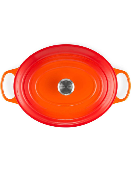 Le Creuset Signature geëmailleerde gietijzeren ovale braadpan 33cm Volcanique