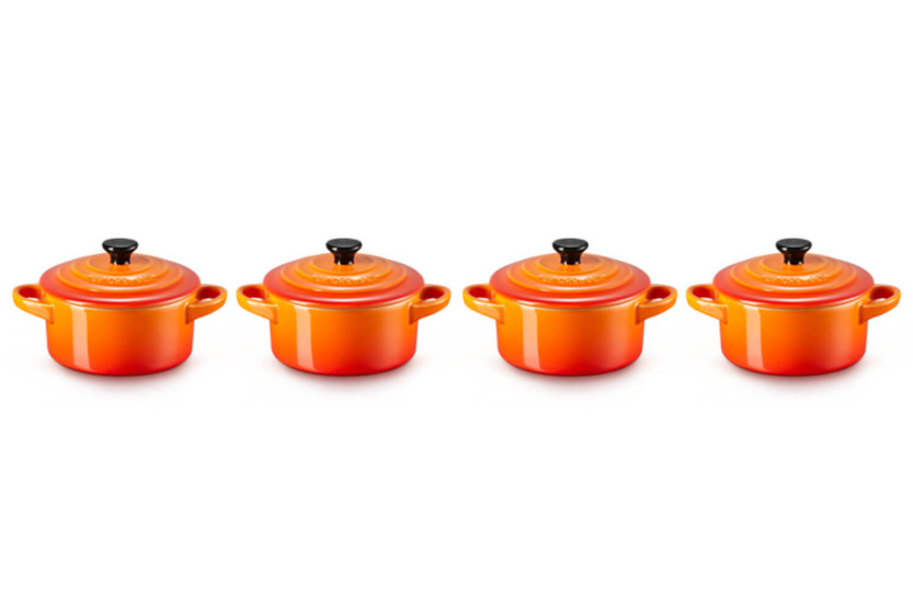 Set of 4 ceramic mini-cups - Volcanic