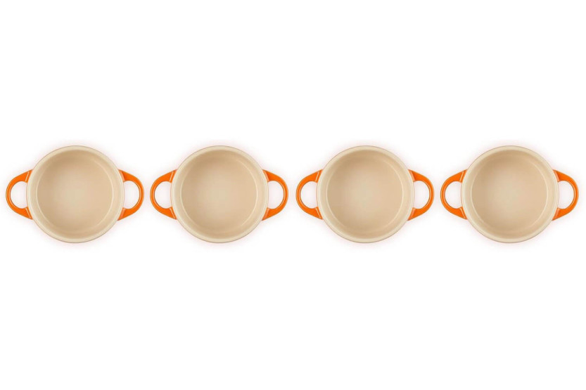 Set of 4 ceramic mini-cups - Volcanic