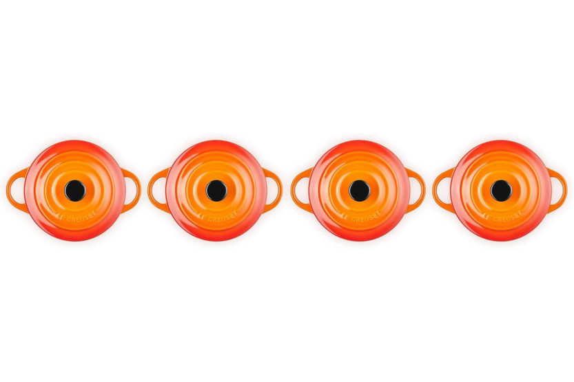 Set of 4 ceramic mini-cups - Volcanic
