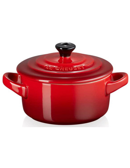 Le Creuset Keraaminen Mini pyöreä kattila 10cm kirsikkainen