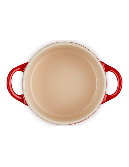 Mini caçarola redonda de cerâmica Le Creuset 10cm Cherry