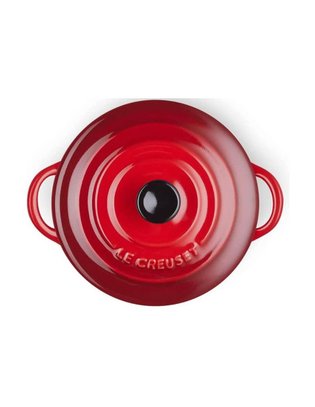 Le Creuset keramisk rund minigryte 10 cm kirsebær