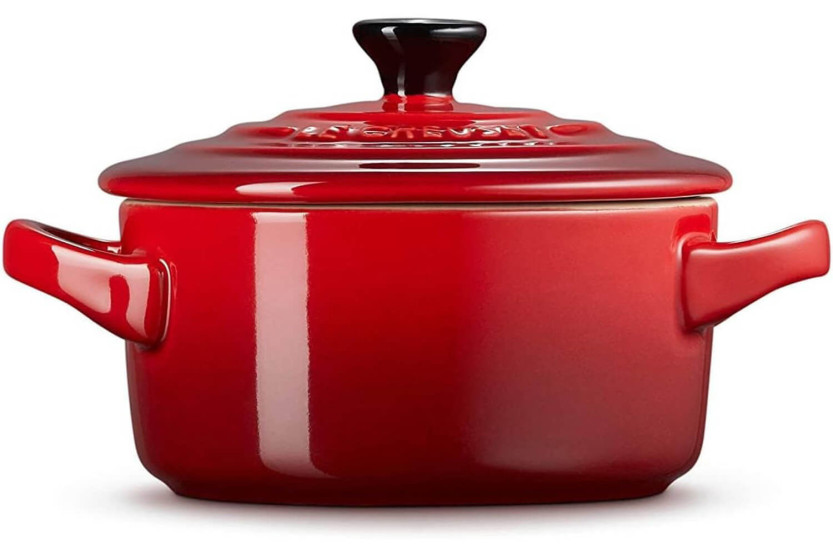 Le Creuset keramisk rund minigryte 10 cm kirsebær