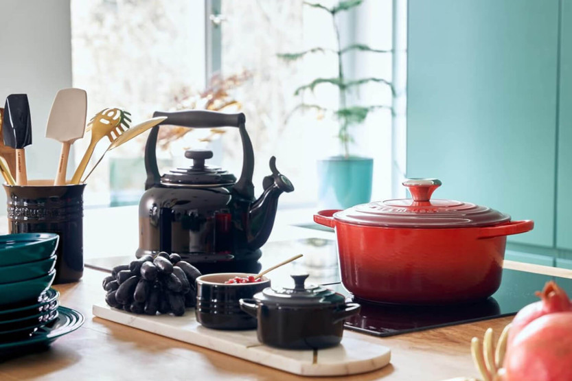 Mini runder Bräter aus Keramik Le Creuset 10cm Schwarz Onyx