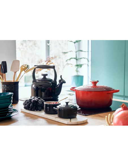 Le Creuset Mini Cocotte rotonda in ceramica 10 cm Nero Onice