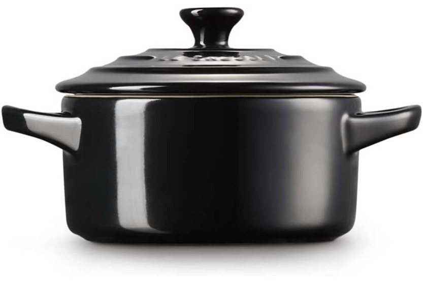 Le Creuset Mini Cocotte rotonda in ceramica 10 cm Nero Onice