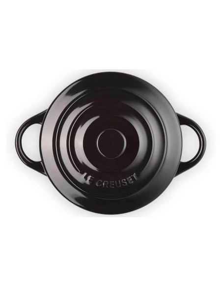 Le Creuset Mini Round Ceramic Cocotte 10cm Black Onyx