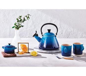 Le Creuset Mini Cocotte de Cerámica Redonda 10cm Azur 2