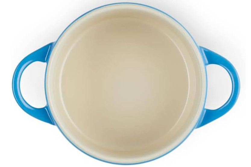 Le Creuset Mini Round Ceramic Cocotte 10 cm Azur