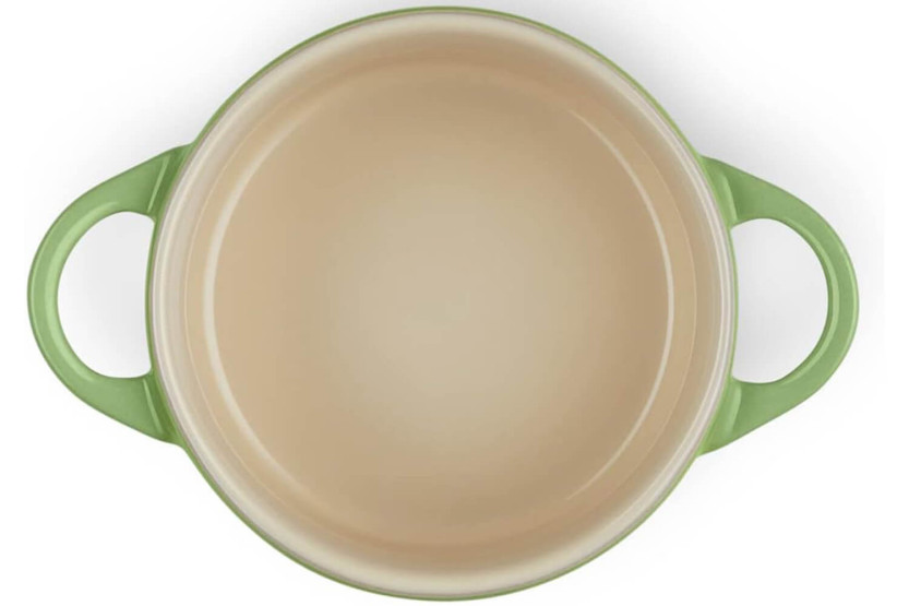 Mini runder Bräter aus Keramik Le Creuset 10cm Bambus