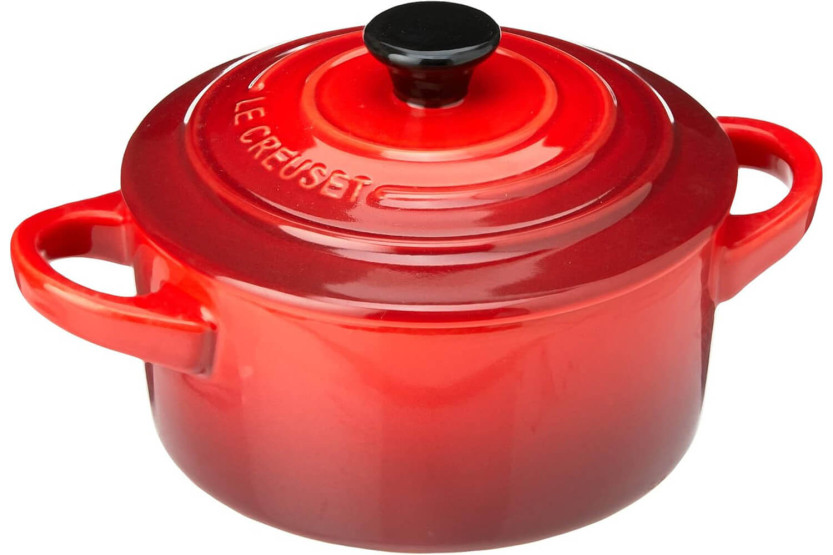 Conjunto de 4 mini caçarolas de cerâmica Le Creuset 10cm Cerise