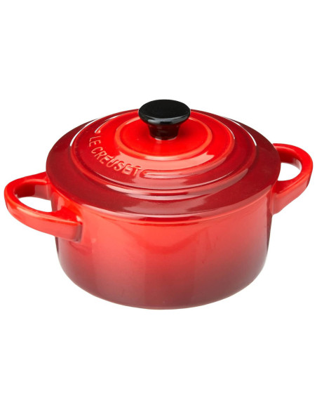Set di 4 mini casseruole in ceramica Le Creuset da 10 cm Cerise