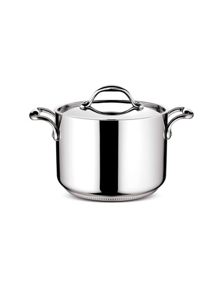 Lagostina Accademia Lagofusion®-gryte i 18/10 rustfritt stål + lokk
