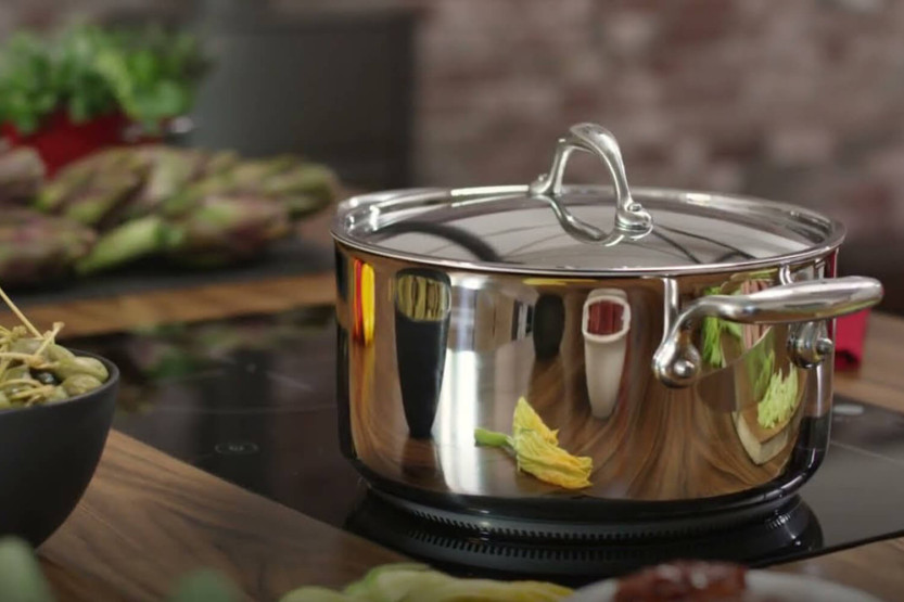 Lagostina Accademia Lagofusion® 18/10 roestvrijstalen braadpan + deksel