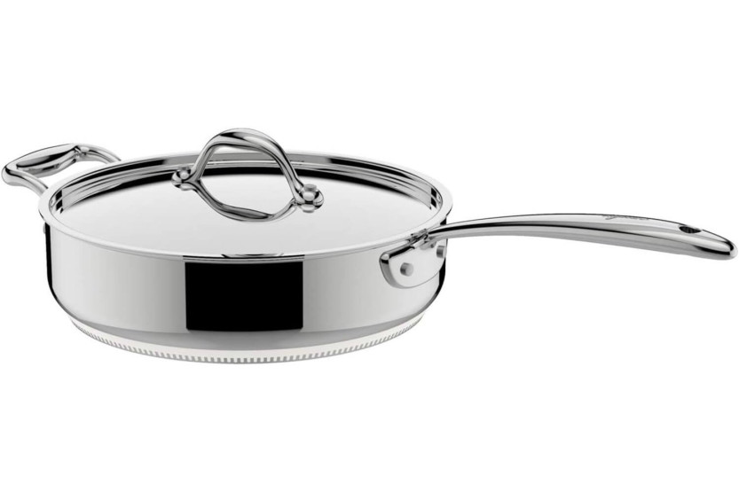 Lagostina Accademia Lagofusion® 26cm 18/10 ruostumattomasta teräksestä valmistettu paistinpannu + kansi