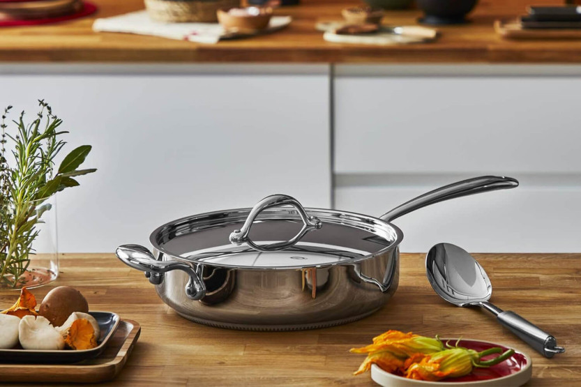Padella Lagostina Accademia Lagofusion® 26 cm in acciaio inox 18/10 + coperchio
