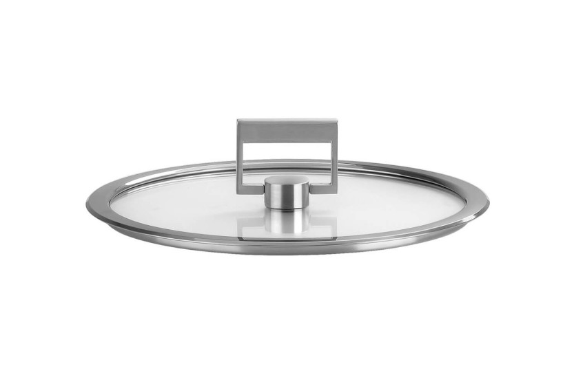 Cristel Strate Fixe tapa plana de cristal templado con pomo abatible