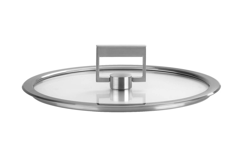 Cristel Strate Fixe tapa plana de cristal templado con pomo abatible