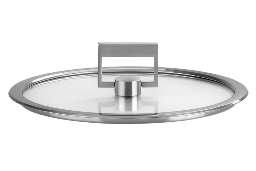 Cristel Strate Fixe tapa plana de cristal templado con pomo abatible