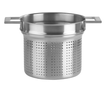 Cocedor de pasta Cristel Strate Fixe 22cm en acero inoxidable 18/10