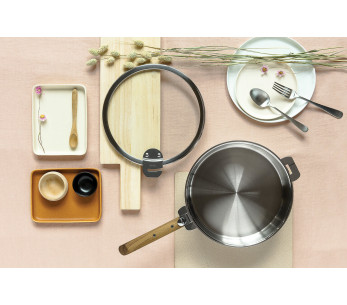 Set di 4 coperchi piatti in vetro temperato Cristel Strate Amovable da 14 a 20cm 2