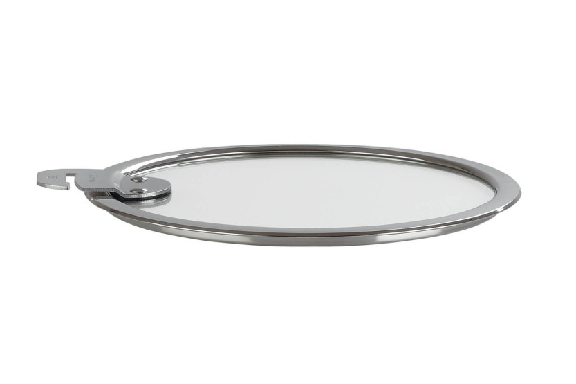 Set di 4 coperchi piatti in vetro temperato Cristel Strate Amovable da 14 a 20cm