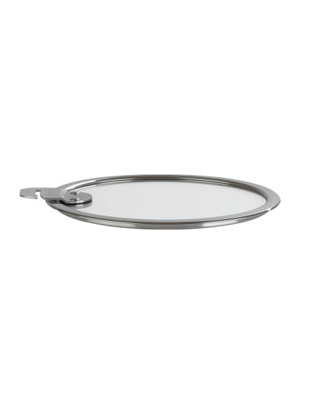 Sæt med 4 Cristel Strate Amovable 14 til 20 cm flade låg af hærdet glas
