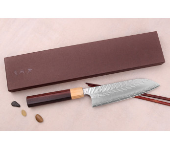 Yoshimi Kato V-Tsuchime Strix santoku japansk kniv 2