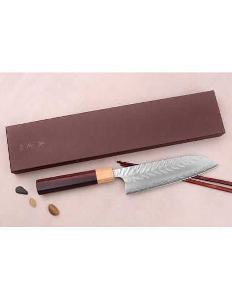 Yoshimi Kato V-Tsuchime Strix santoku japansk kniv