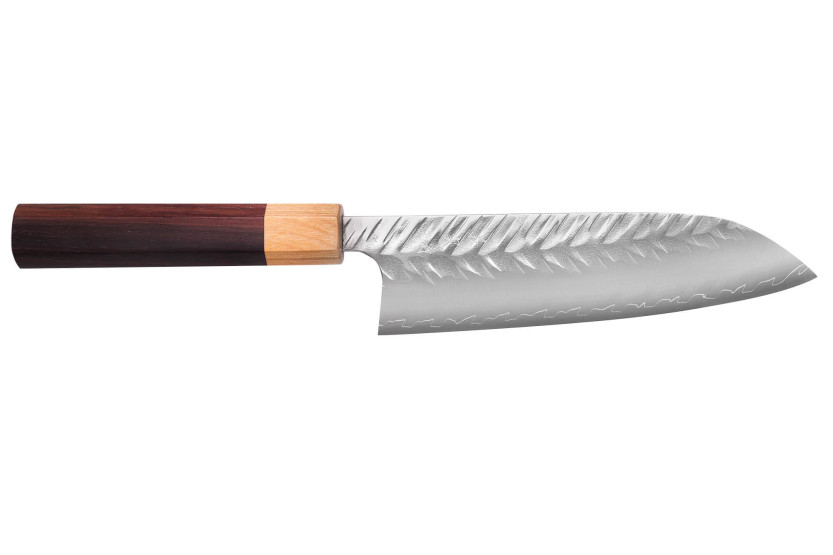 Faca japonesa santoku Yoshimi Kato V-Tsuchime Strix
