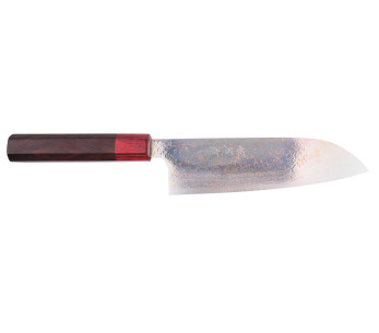 VG10 Rainbow Takeshi Saji 16,5 cm japansk håndlaget santoku-kniv