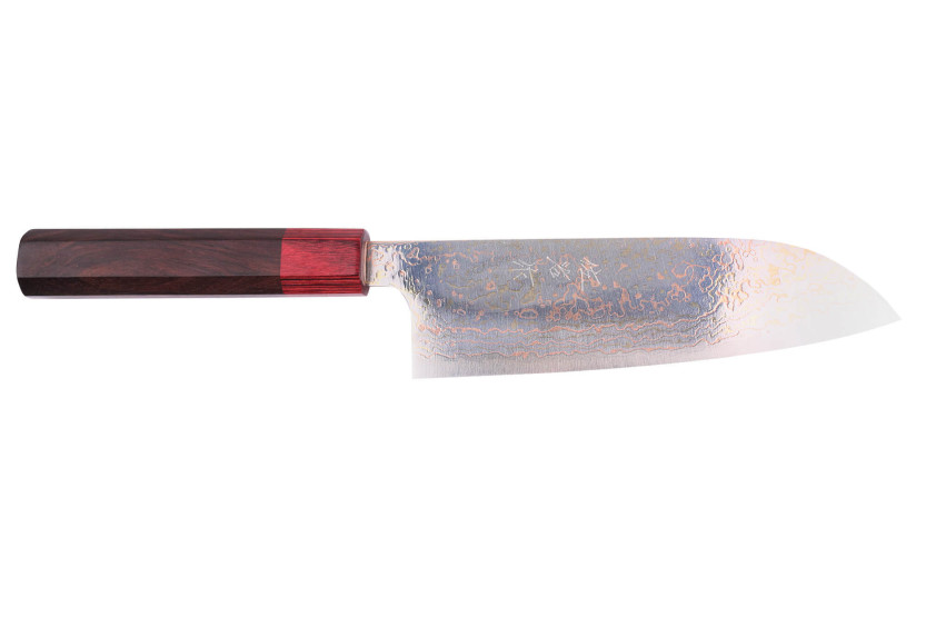 VG10 Rainbow Takeshi Saji 16.5cm Japans handgemaakt santoku mes