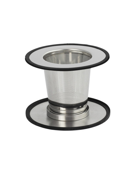 Cristel unscrewable tea filter with adaptable diameter in stainless steel